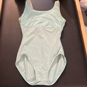 Capezio leotard size small, mint green, mesh detail, front lined